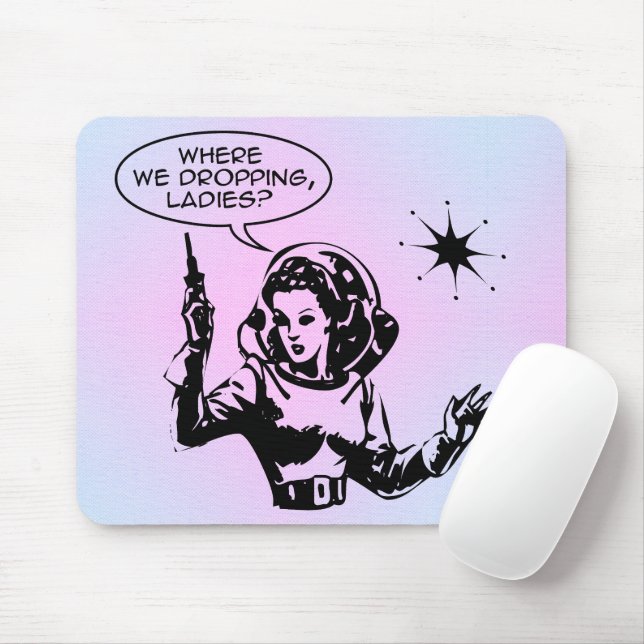 Girl Gamer  Mouse Pad (With Mouse)