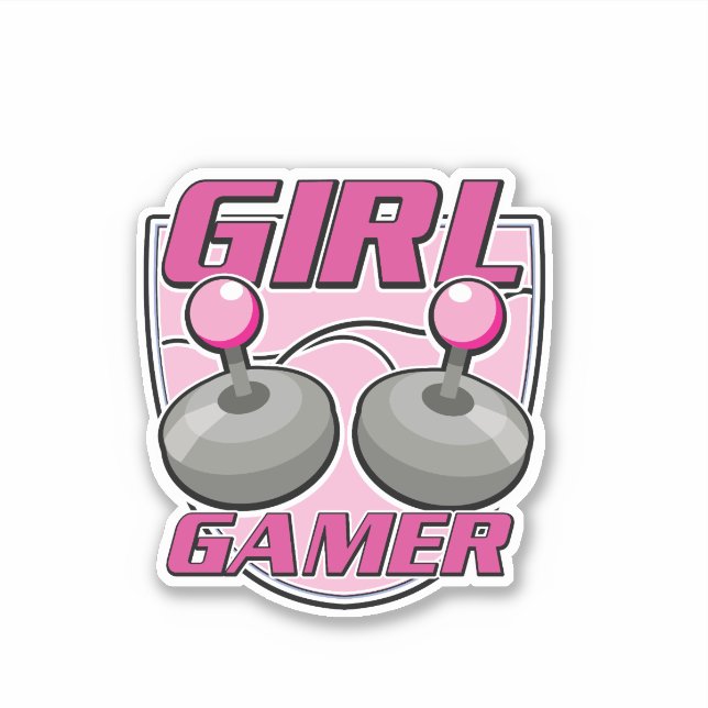 Girl Gamer  Sticker (Front)
