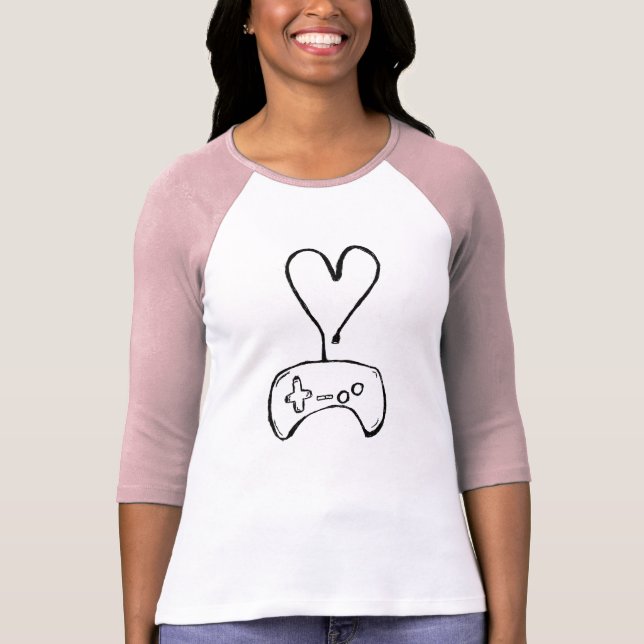 Girl Gamer T-Shirt with Controller (Front)