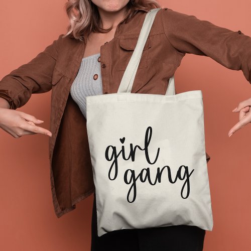 Girl Gang Cute Girl Modern Tote Bag