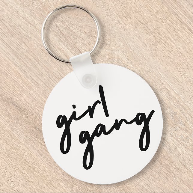 Girl Gang | Cute Girl Power Modern Feminism Keychain (Creator Uploaded)