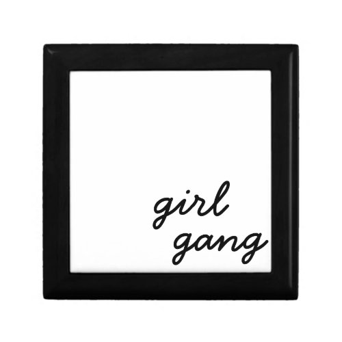 girl gang cute modern feminist girl power script  gift box