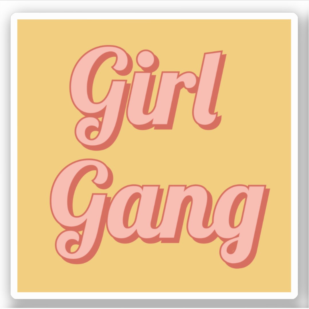 Girl gang sticker Zazzle