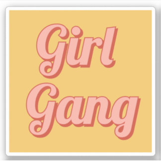 Girl gang sticker