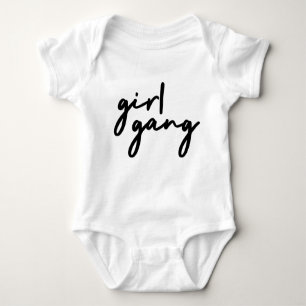 Girl Gang   Stylish Modern Feminist Girl Power Baby Bodysuit