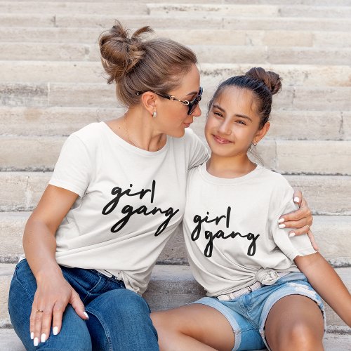 Girl Gang  Stylish Modern Feminist Girl Power T_Shirt