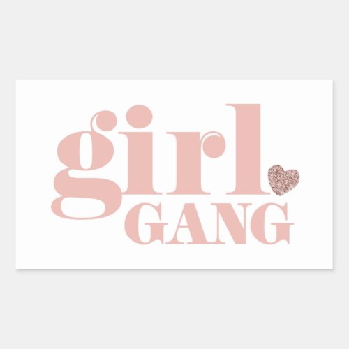 Girl Gang Types of Friend Groups Lady Friendships Rectangular Sticker