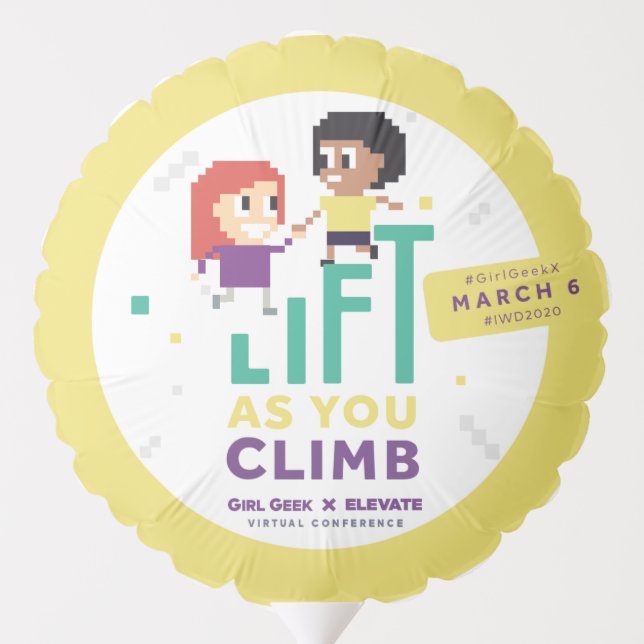 Girl Geek X Elevate + #IWD2020 Balloons (Back)