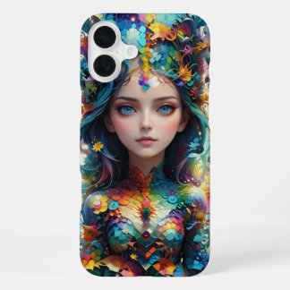 Girl Geometric Patterns iPhone 16 Plus Case