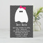 Girl Ghost Halloween Invitation (Standing Front)