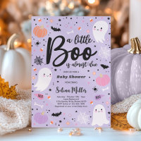 Girl Ghost Little Boo Is Due Halloween Baby Shower