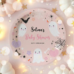 Girl Ghost Little Boo Is Due Halloween Baby Shower Paper Plates<br><div class="desc">Girl Ghost Little Boo Is Due Halloween Baby Shower Paper Plates
All designs are © PIXEL PERFECTION PARTY LTD</div>