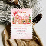 Girl Gingerbread House Decorating Birthday Party Invitation<br><div class="desc">Calling all sugar plum fairies! It's time to sprinkle some magic and let the frosting fun begin! Our "Girl Gingerbread House Decorating Birthday Party Invitation" is as sweet as it sounds. Perfect for young bakers, this invite promises a whimsical day filled with laughs, frosting, and most importantly, memories. Let’s make...</div>
