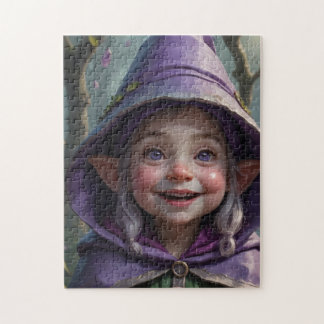 Girl Gnome Jigsaw Puzzle