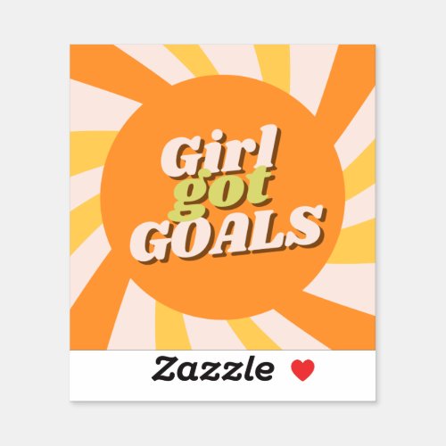 Girl Goals Sticker