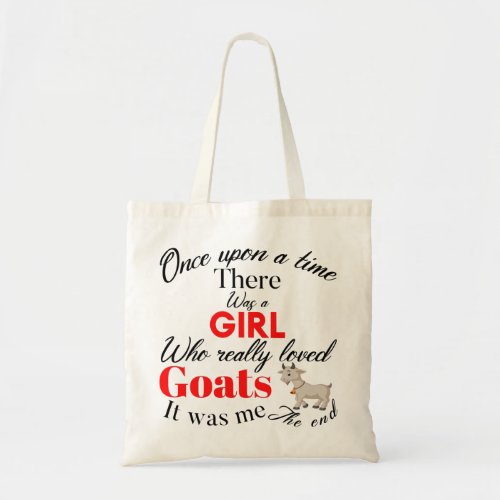 girl goats tote bag