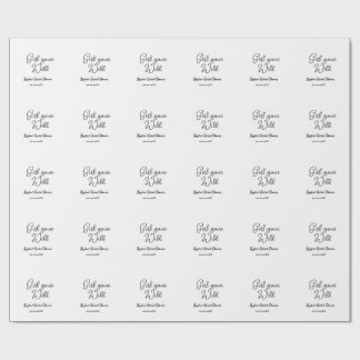 Girl gone wild bridal shower name date simple mini wrapping paper