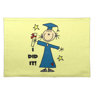 Girl Graduate Cloth Placemat