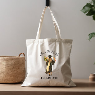 Girl Graduate Customizable Year Tote Bag