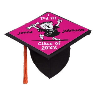 Girl Graduate   I Did It   Diy Year Graduation Cap Topper