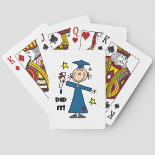 Girl Graduate Poker Cards