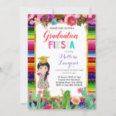 Girl Graduation Party Fiesta Invitation (Front)