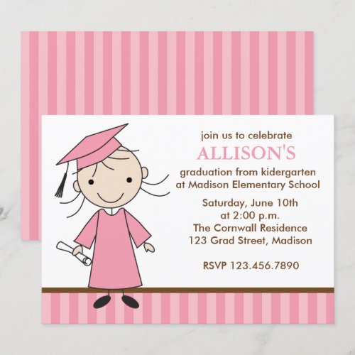 Girl Graduation Party Invitations