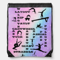 Girl Gymnastics Skills Pastel Stars Crosswords 