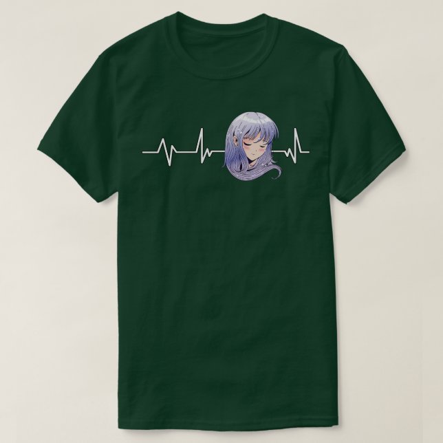 Girl Heartbeat  Merch Otaku Gift  Girl T-Shirt (Design Front)