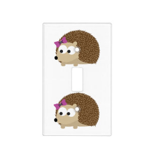 Girl Hedgehog Light Switch Cover