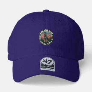Girl Her Rottie Loyal Fierce Rottweiler Dog Mounta 47 Brand Hat