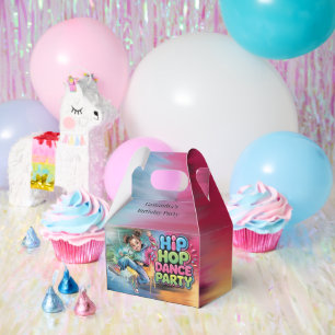 Girl Hip Hop Dance Birthday Party Favor Boxes