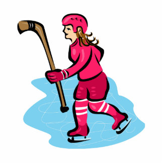 Girl Hockey Player Photo Cut Out