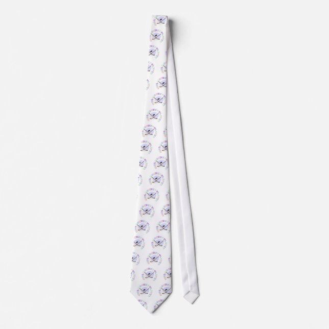 Girl Hockey Player Tshirts and Gifts Neck Tie (Front)
