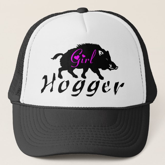 GIRL HOG HUNTING TRUCKER HAT (Front)