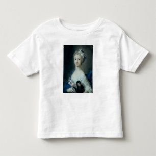Girl holding a monkey toddler t-shirt