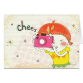 Girl holding camera, clicking (Front Horizontal)