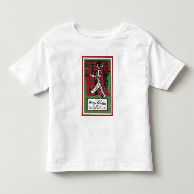 Girl Holding Doll and Candlestick Toddler T-shirt (Front)