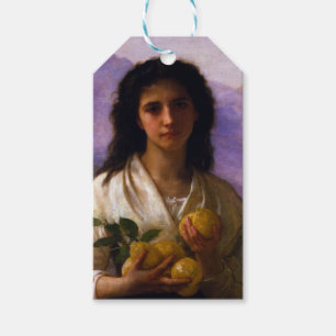 Girl Holding Lemons by William-Adolphe Bouguereau Gift Tags