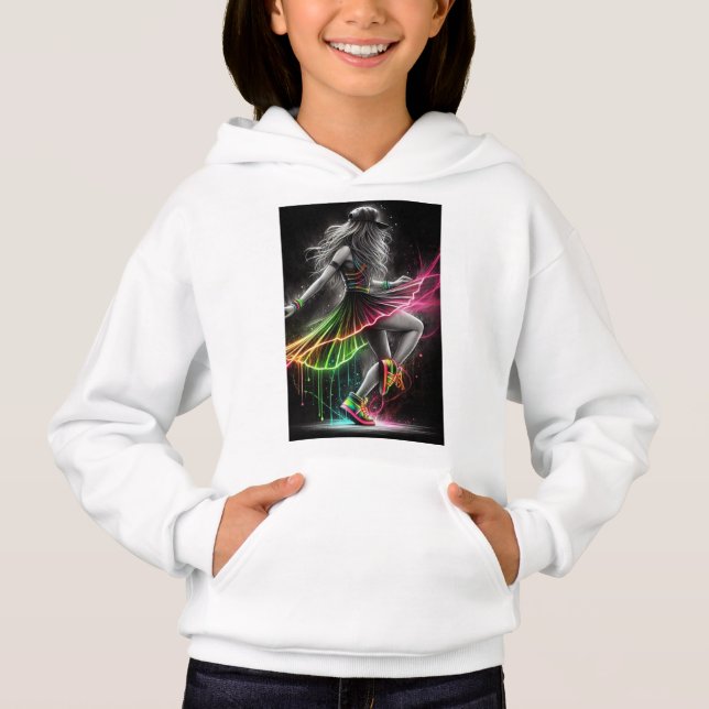 "Girl Hood Vibes: Fearless and Free" Hoodie (Front)