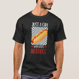 Girl Hotdog Fast Food Grilling T-Shirt