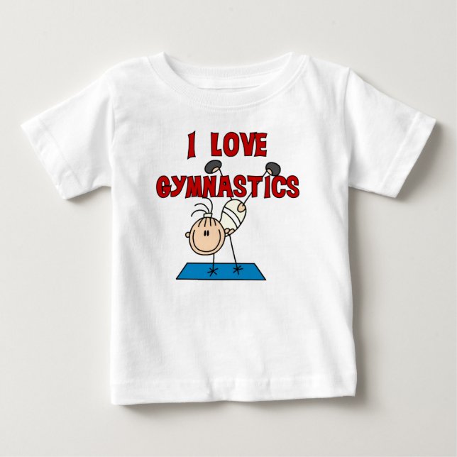 Girl I Love Gymnastics Baby T-Shirt (Front)
