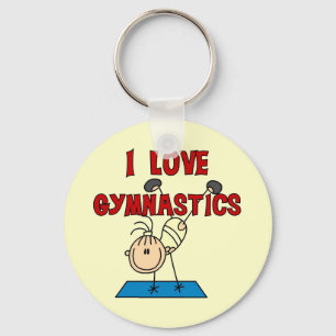 Girl I Love Gymnastics Keychain