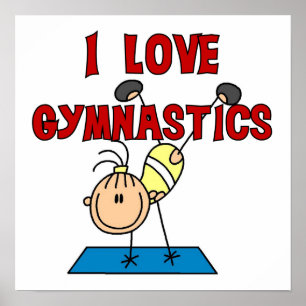 Girl I Love Gymnastics Poster