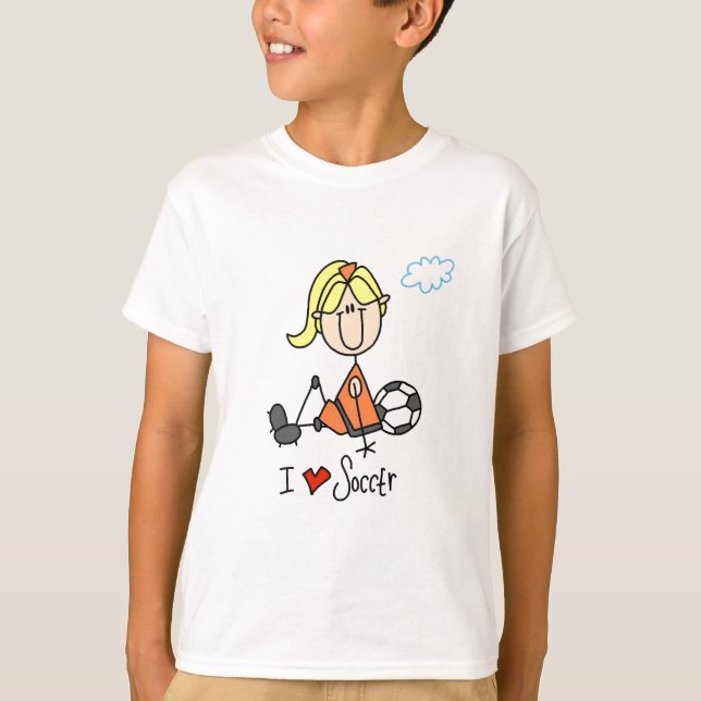 Girl I Love Soccer T-shirts and Gifts (Front)