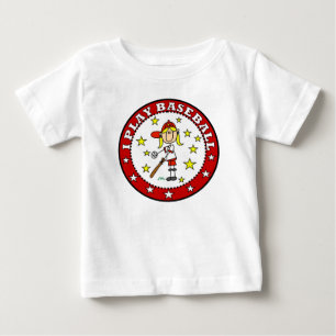 Girl I Play Baseball T shirts and Gifts