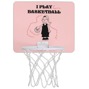Girl I Play Basketball Mini Hoop