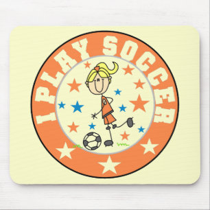 Girl I Play Soccer Mousepad