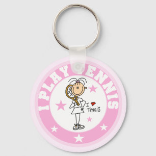 Girl I Play Tennis Tshirts and gifts Keychain
