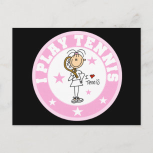 Girl I Play Tennis Tshirts and gifts Postcard